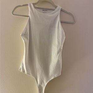 White Sleeveless Bodysuit